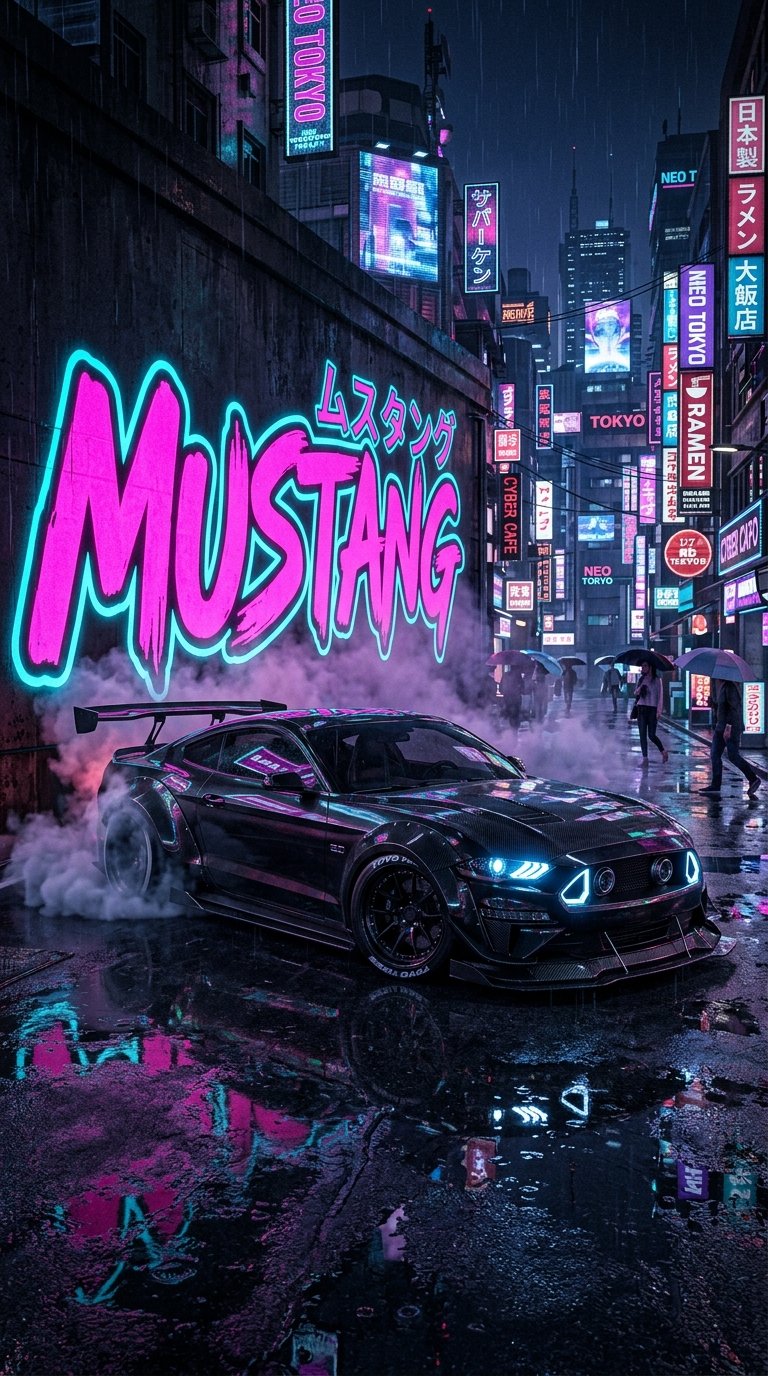 Mustang Front View Iphone Lock Screen 4k wallpaper