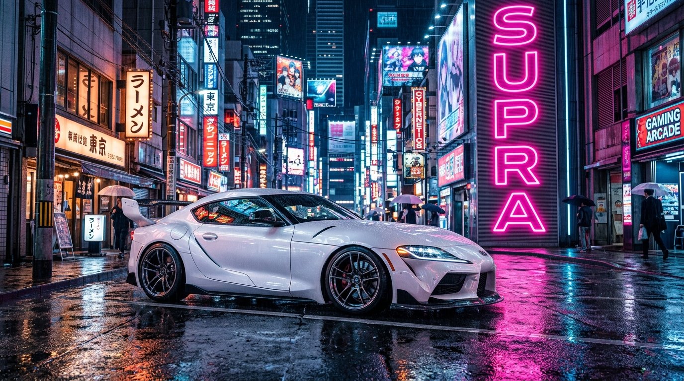 Supra Night City Wallpaper 4k 4k wallpaper