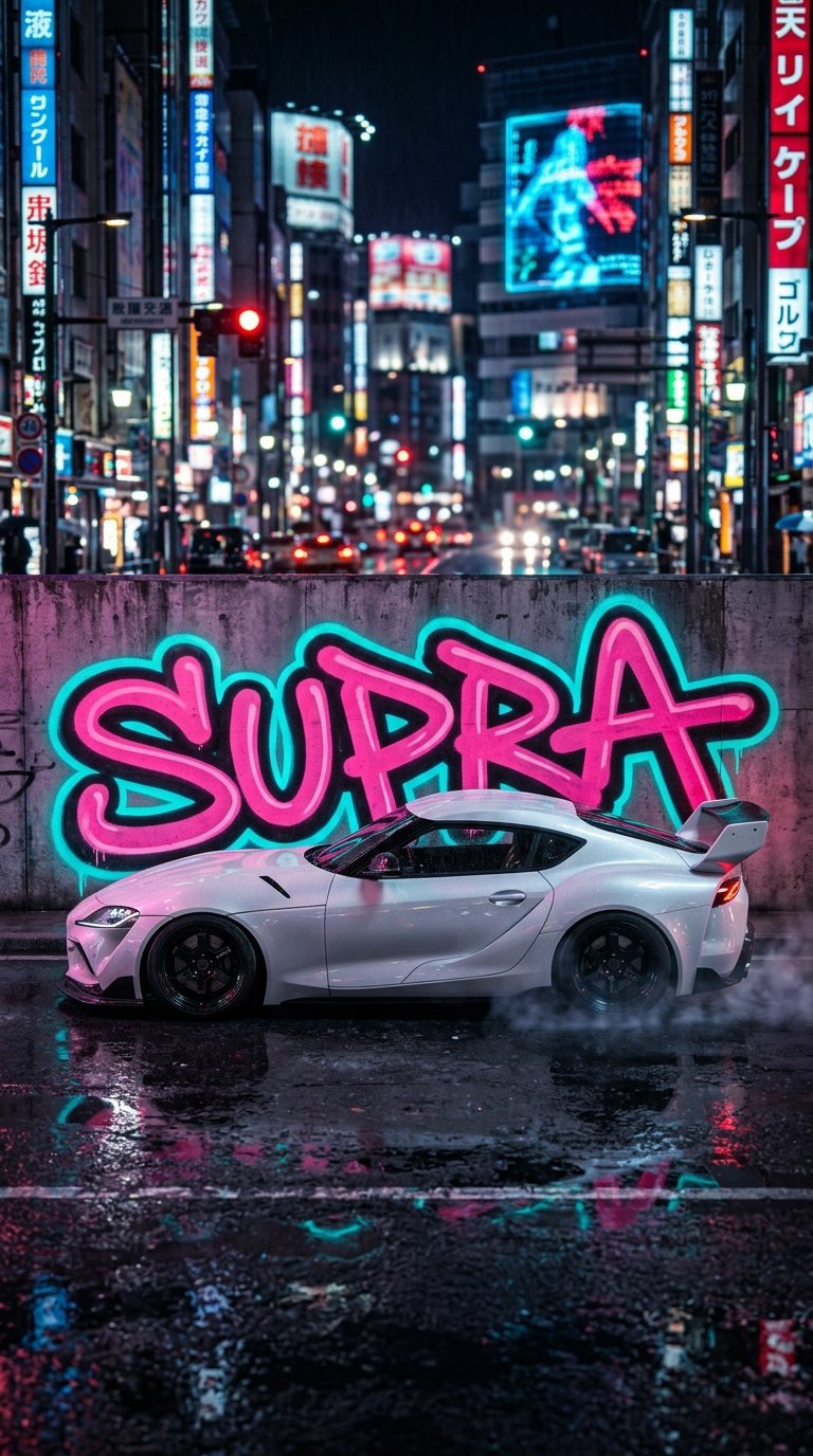 White Supra Mk4 Wallpaper For Desktop 4k wallpaper