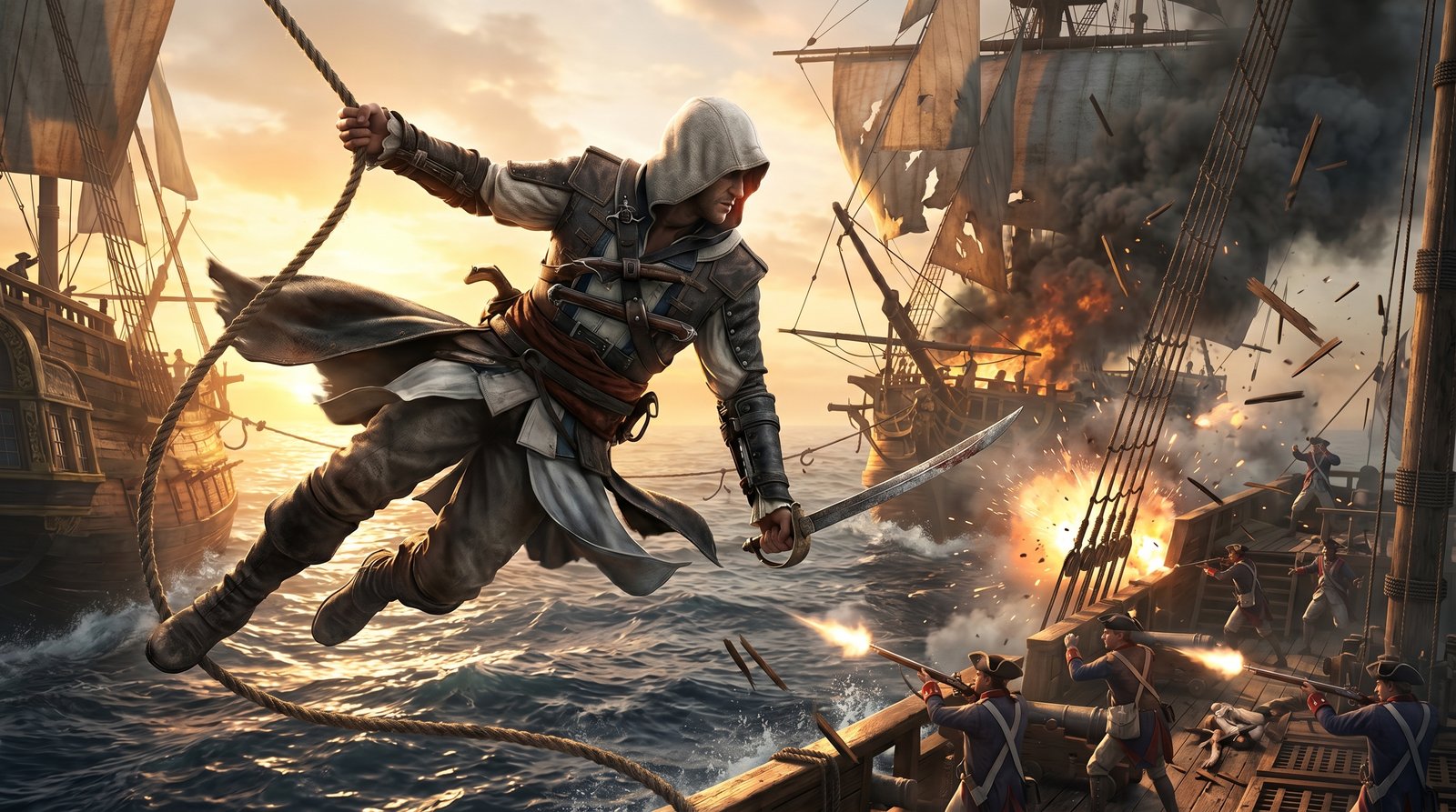 Creative Assassins Creed Black Flag 4k wallpaper