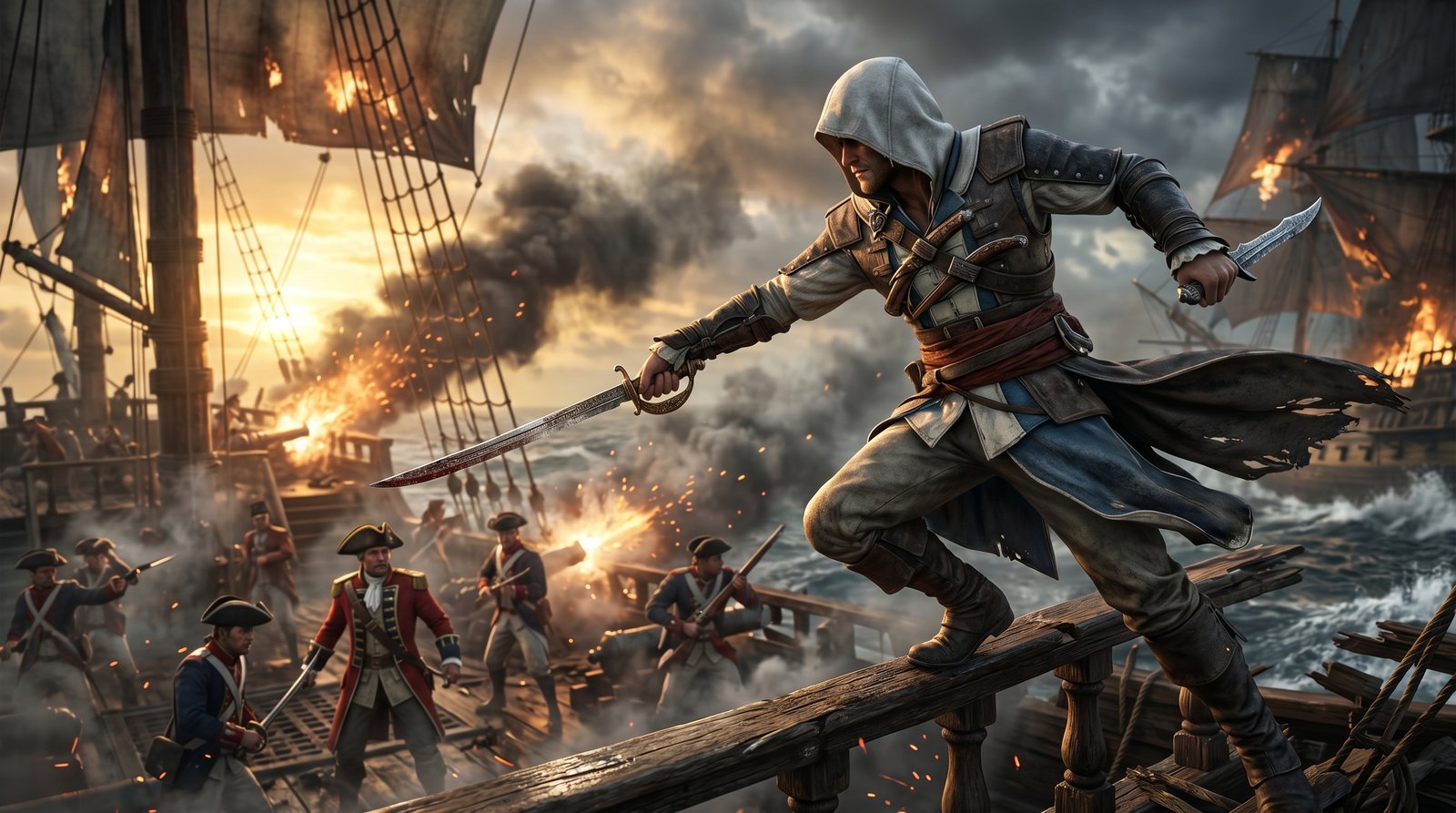 Black Flag Battle Wallpaper 4k wallpaper
