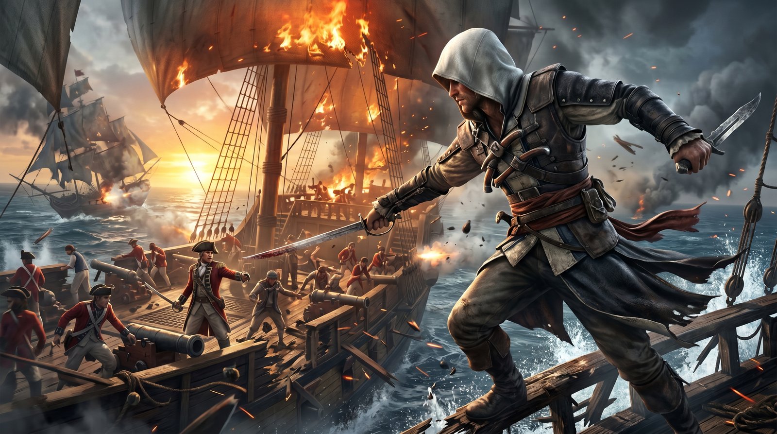 Black Flag Legendary Pirate 4k wallpaper