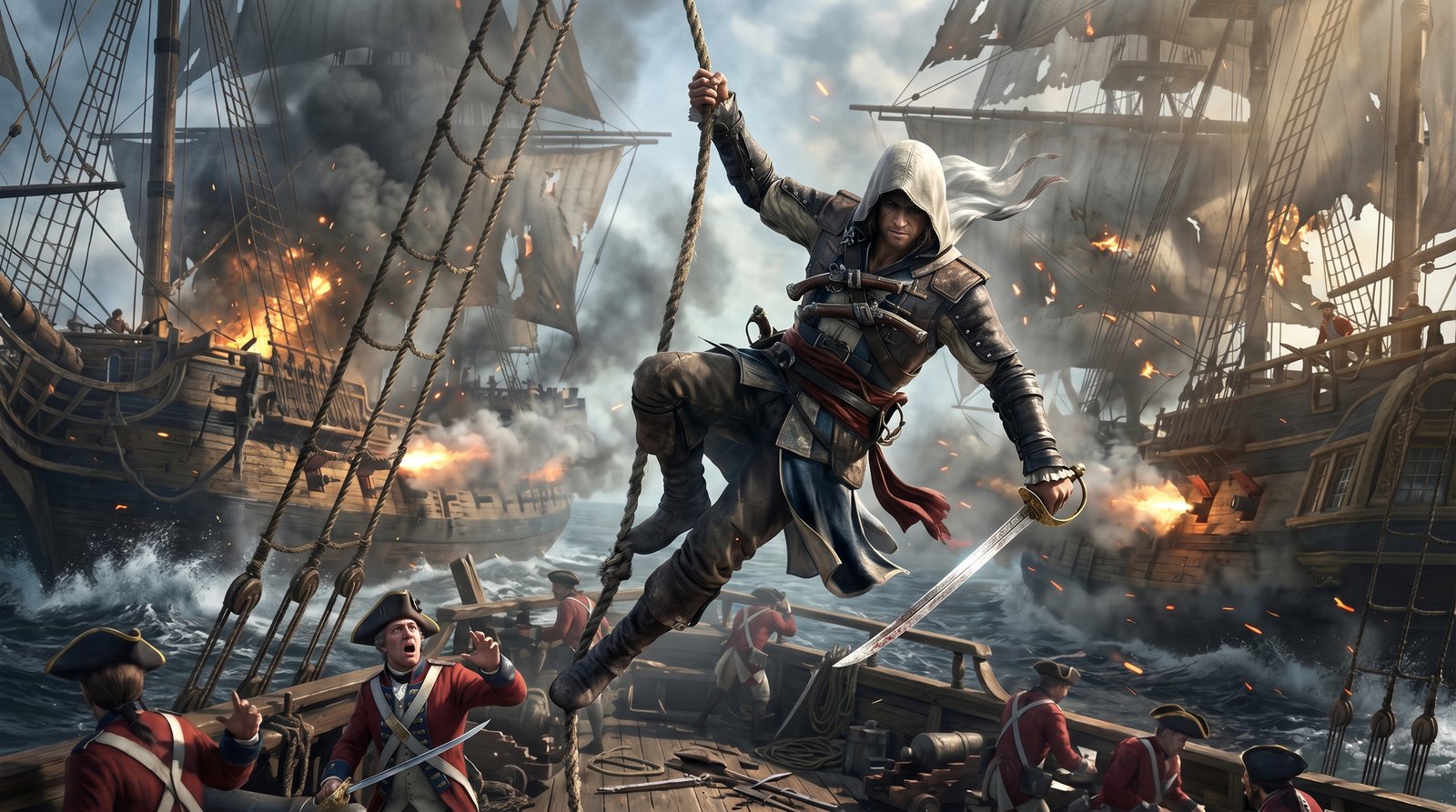 Ac Black Flag Sea Adventure 4k wallpaper