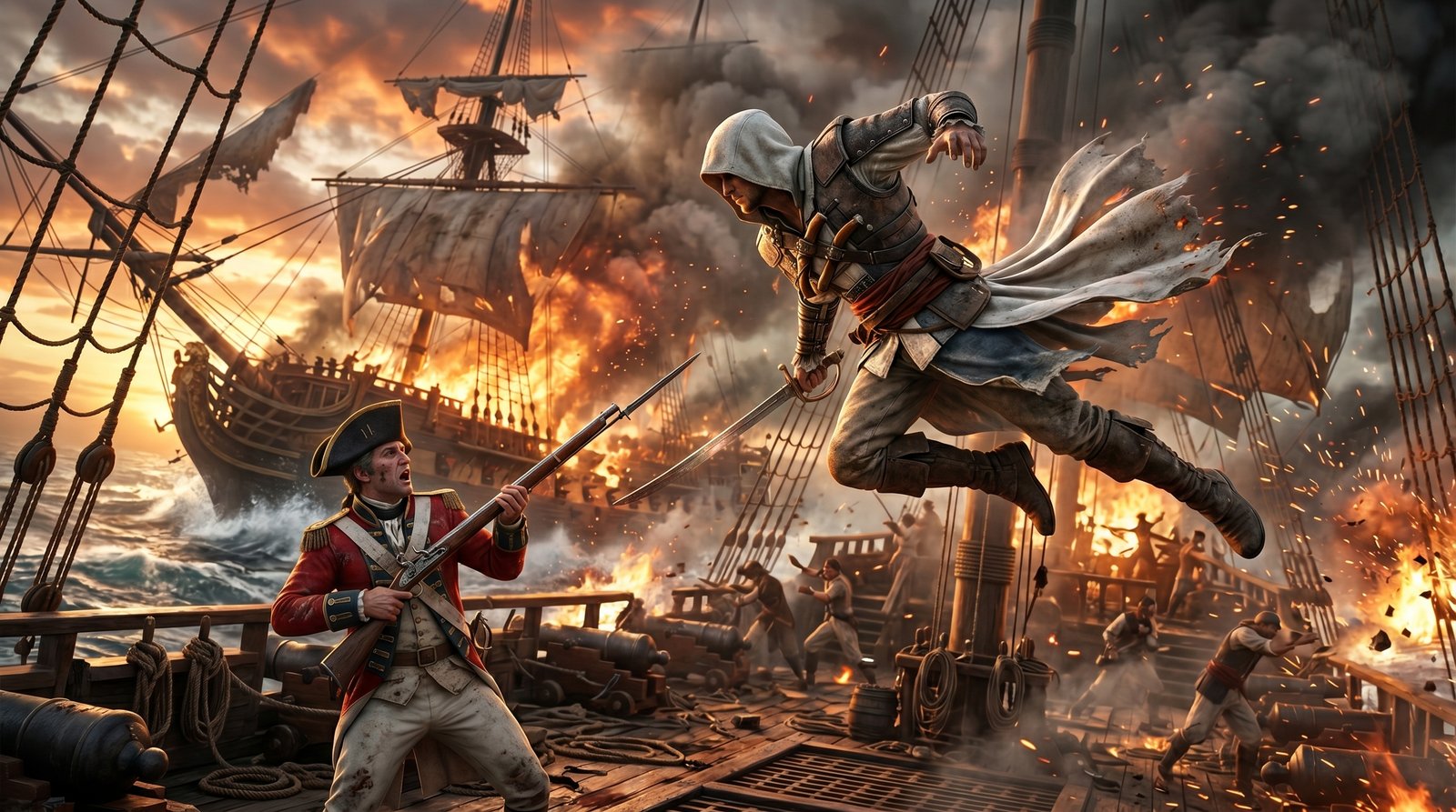 Edward Kenway Action Hd 4k wallpaper