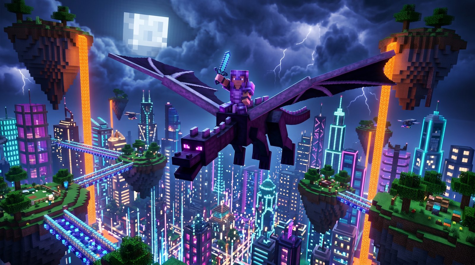 Minecraft Night Wallpaper 4k 4k wallpaper