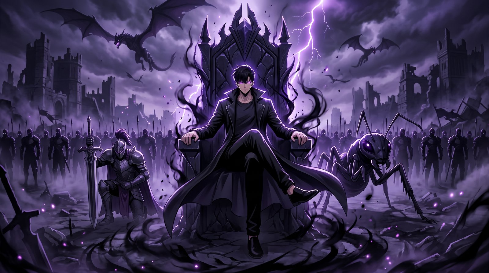 Jin Woo Shadow King Wallpaper 4k wallpaper
