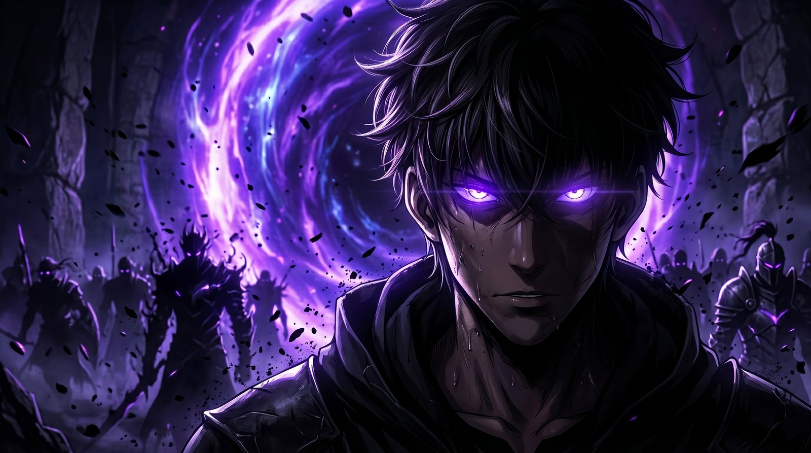 Purple Aura Anime Wallpaper 4k 4k wallpaper