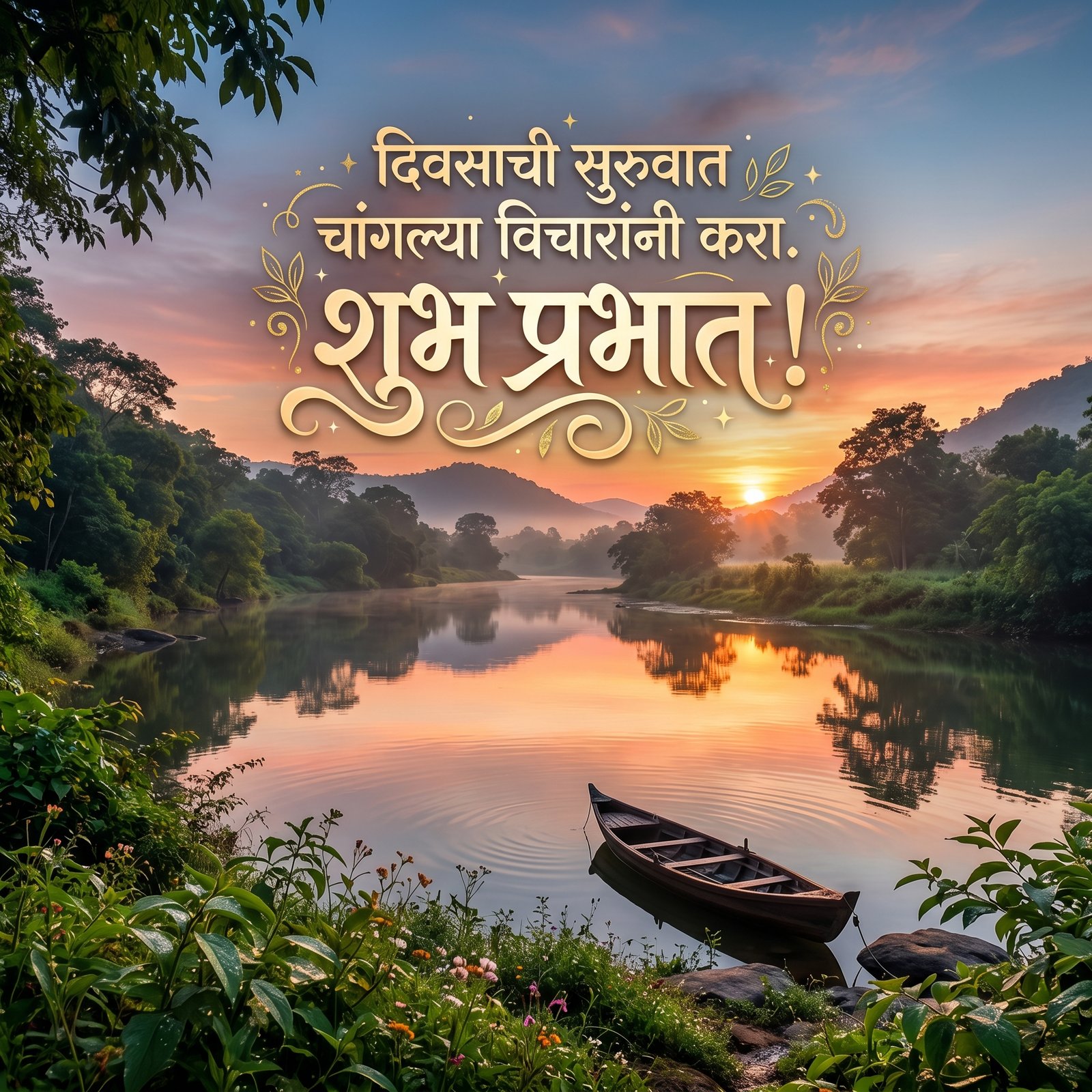 Positive Good Morning Marathi Thoughts 4k wallpaper