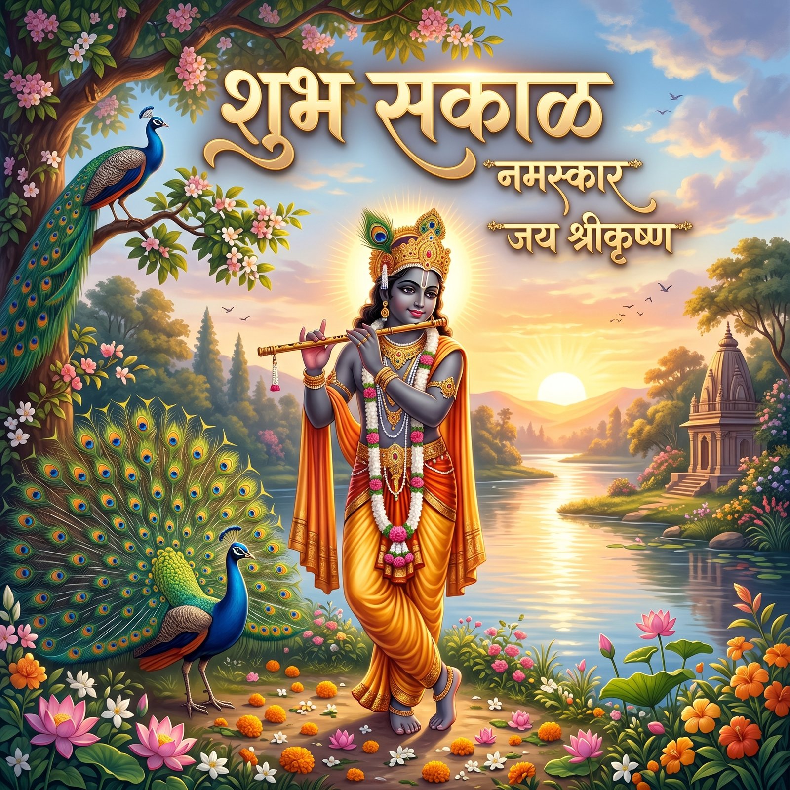 Download this beautiful Good Morning Marathi Images For Whatsapp wallpaper available in 1920x1080. Whether you need a fresh d