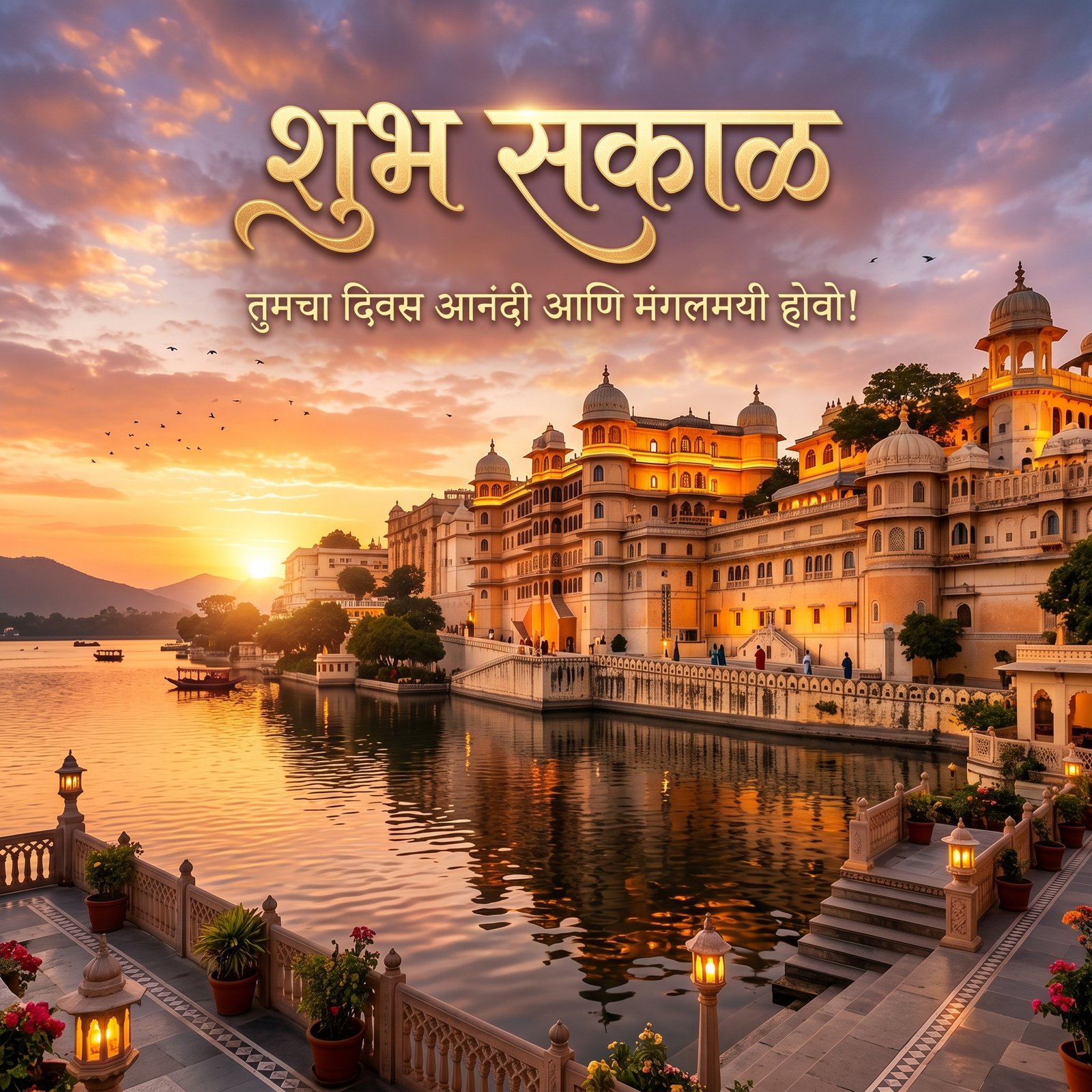 What Do you think about this Spiritual Good Morning Marathi Wishes delivers in 1920x1080 resolution. A must-have social media