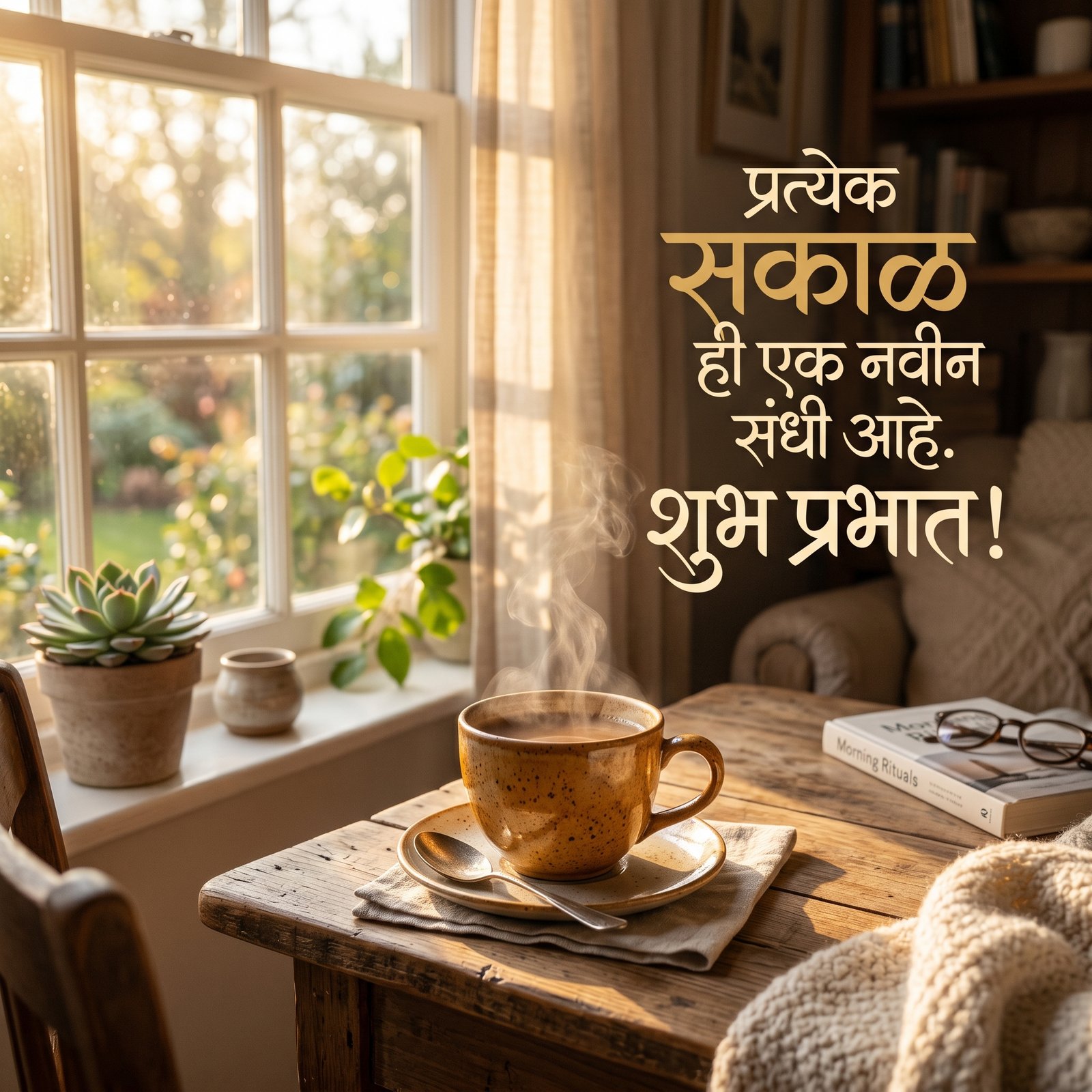 Download this Good Morning Marathi Wishes With Nature in high quality design with 1920x1080 resolution. Perfect for your lapt
