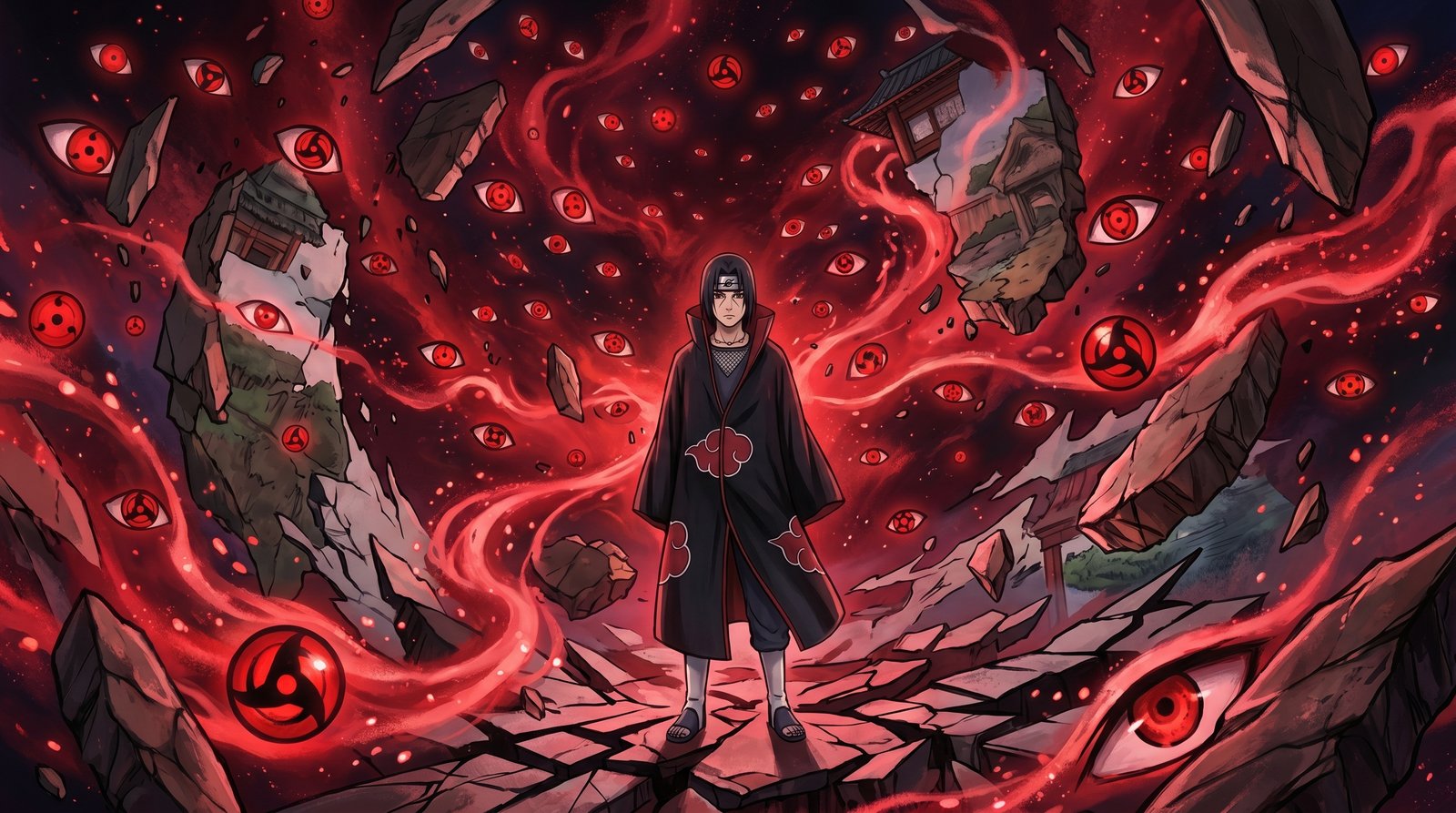 Do you want this eye-catching Itachi Uchiha Wallpaper Sharingan in 3840x2160 quality. Ideal for anyone searching for premium