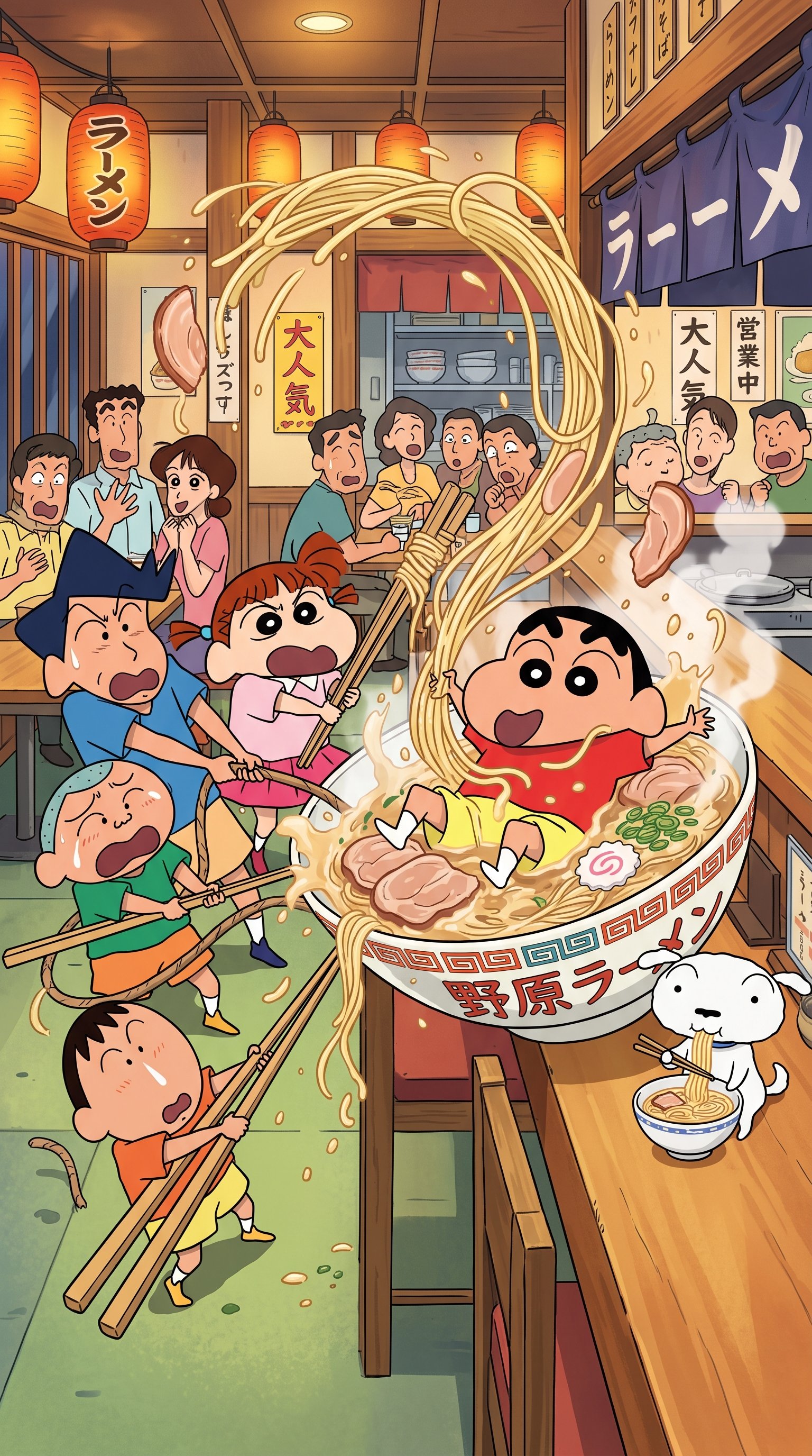 Download this beautiful Shinchan Food Wallpaper Phone wallpaper available in 2160x3840. Whether you need a fresh desktop back