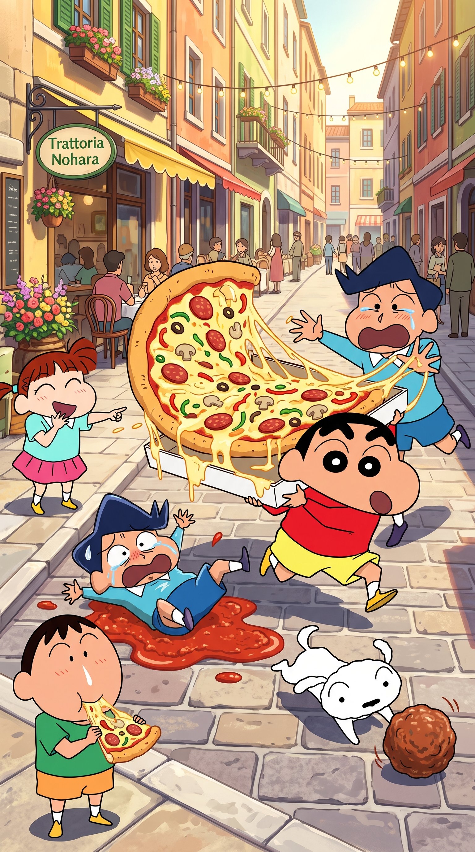 Download this beautiful Shinchan Pizza Wallpaper Phone wallpaper available in 2160x3840. Whether you need a fresh desktop bac