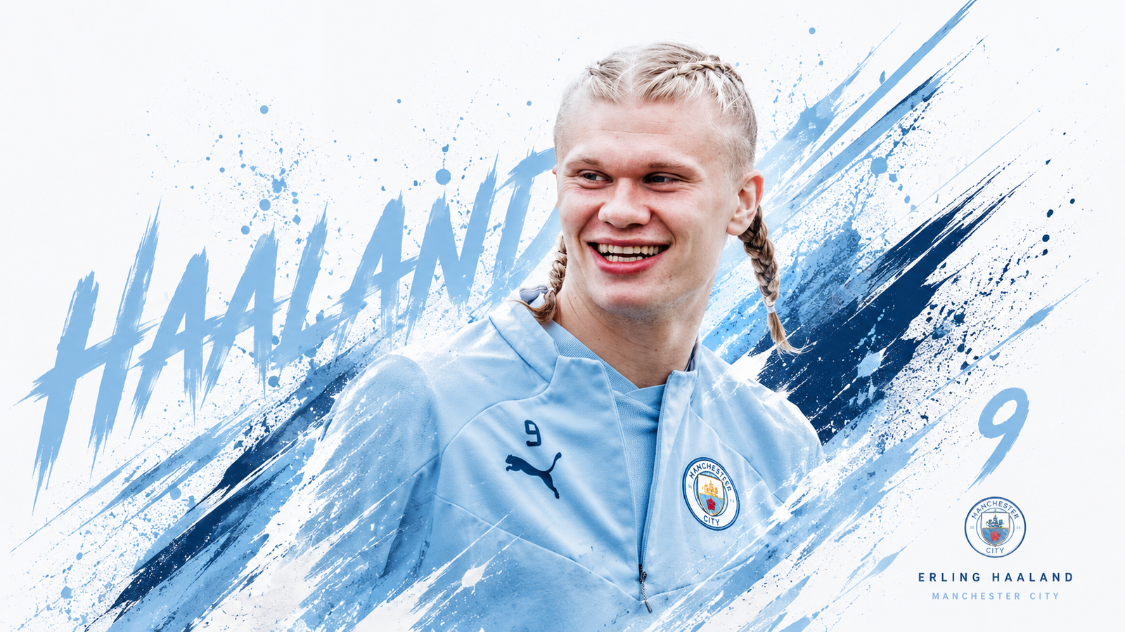 Discover a professionally designed Erling Haaland wallpaper available in 4K and HD quality. Whether you're customizing your g