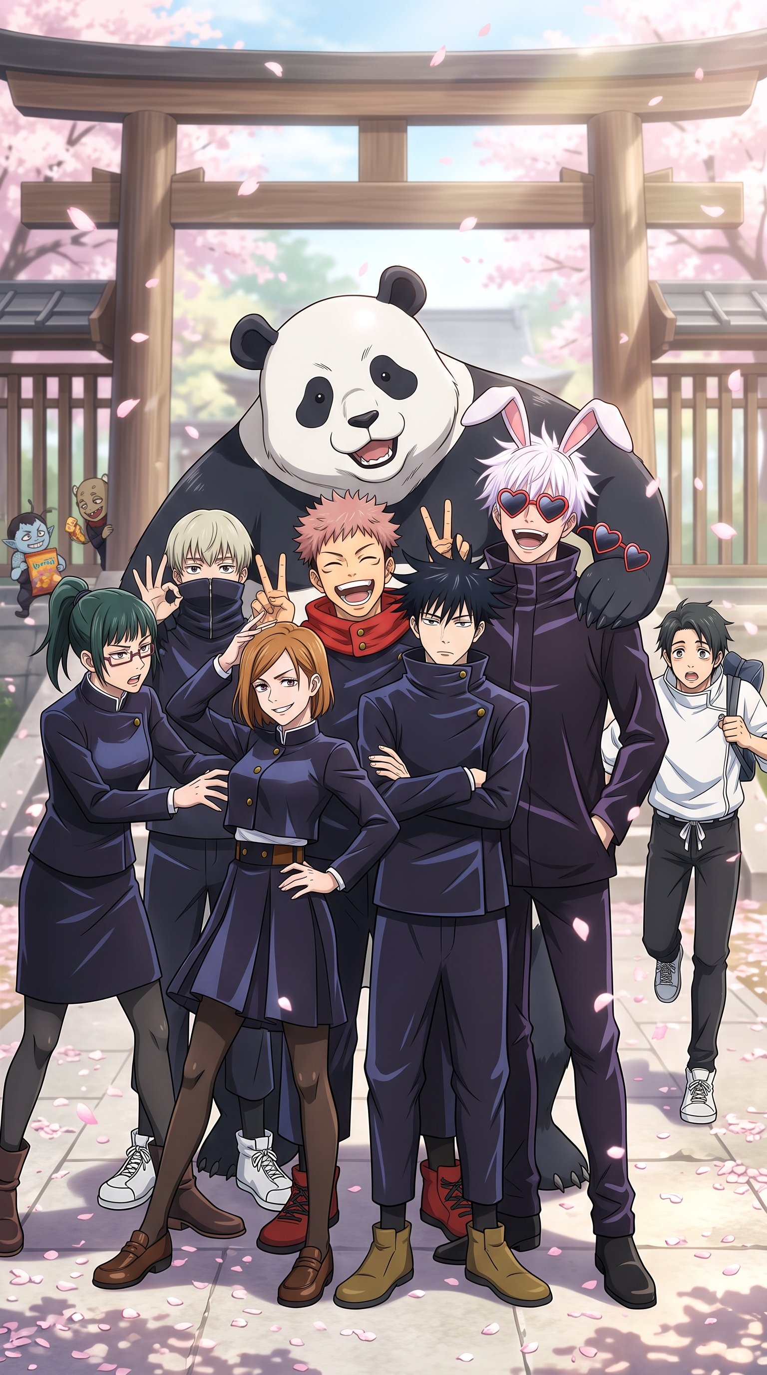 Download this Jjk School Days Anime Wallpaper in high quality design with 2160x3840 resolution. Perfect for your laptop, mobi