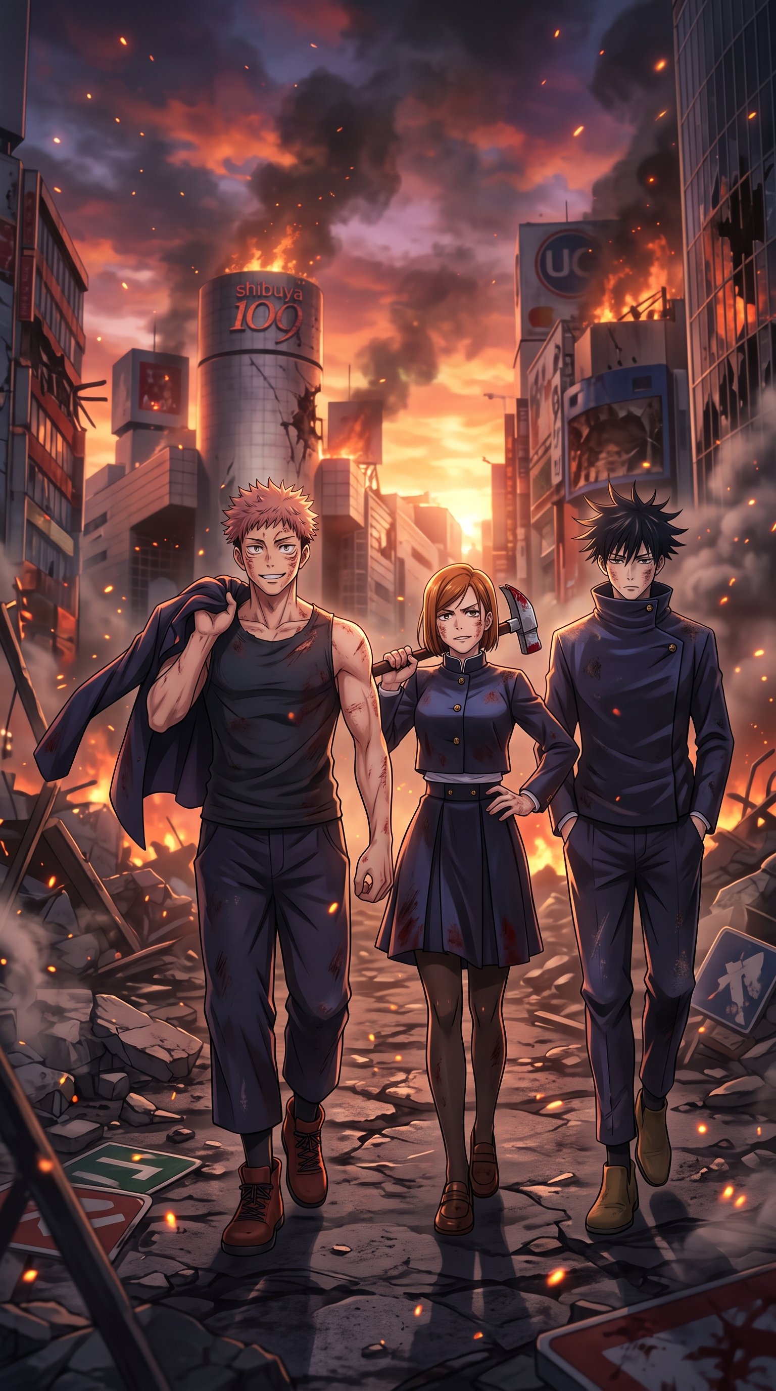 Download this Jujutsu Kaisen Anime Wallpaper in high quality design with 2160x3840 resolution. Perfect for your laptop, mobil