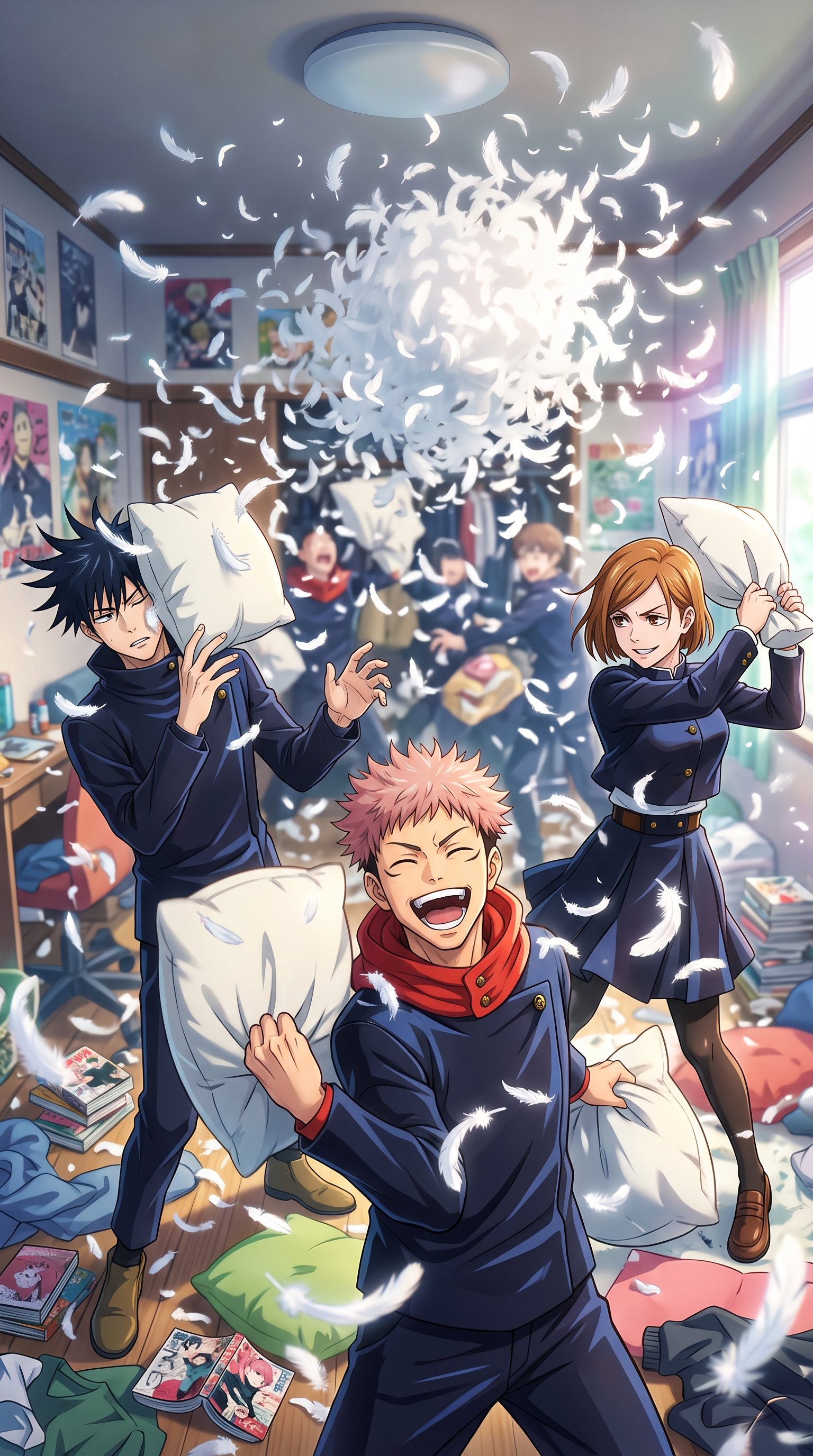 What Do you think about this Jujutsu Kaisen Fight Anime Wallpaper delivers in 2160x3840 resolution. A must-have 4k wallpaper
