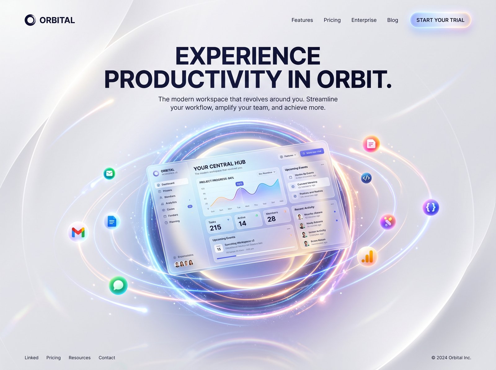 Download this Gradient Hero Landing Design in high quality design with 1920x1080 resolution. Perfect for your laptop, mobile,
