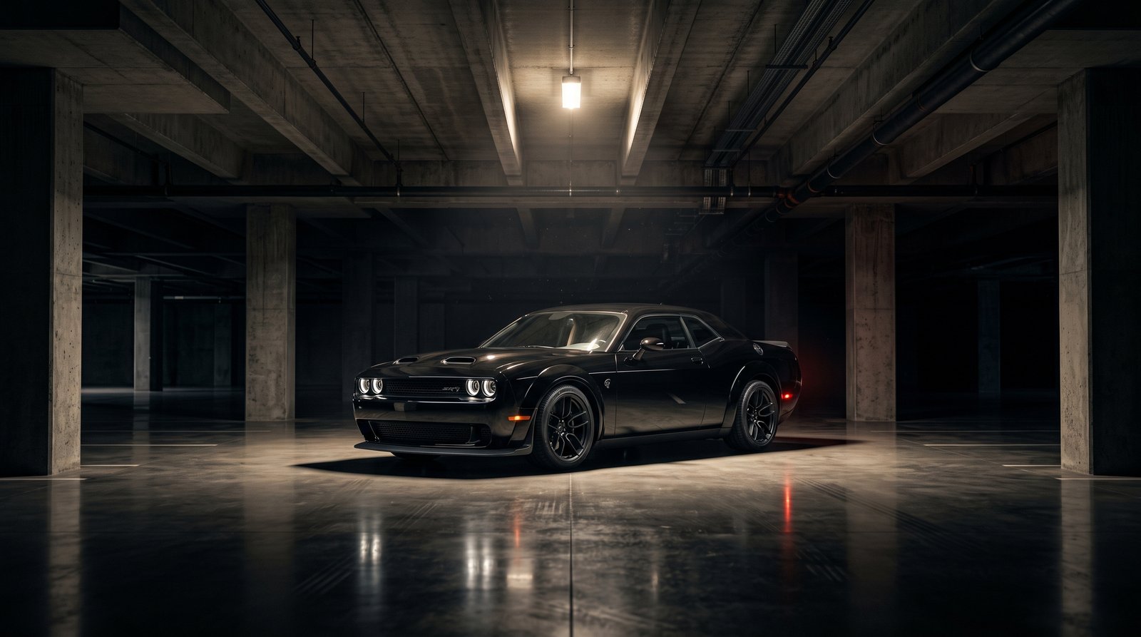 What Do you think about this Dodge Challenger In Garage 2k 202607181759 delivers in 3840x2160 resolution. A must-have 4k wall