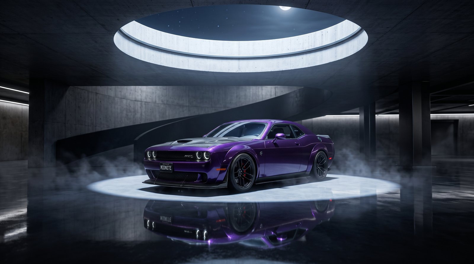 Download this beautiful Purple Ford Mustang Neon Wallpaper wallpaper available in 3840x2160. Whether you need a fresh desktop